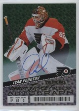 2024-25 Credentials Debut Ticket Access Green 21/25 Ivan Fedotov #140 Auto 3c2