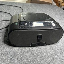 Sony ZS-S2iP CD Player AM/FM Radio iPod Dock Stereo Boombox Working. READ