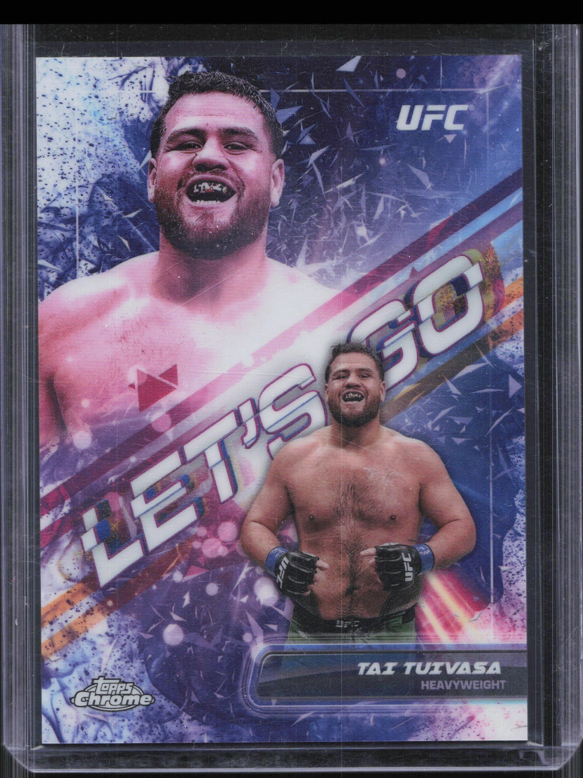 2024 Topps Chrome UFC Tai Tuivasa LGO-15 Let's Go Case Hit SSP