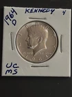 BU 1964-D Kennedy SILVER Half Dollar Denver Mint UNCIRCULATED UNC MS