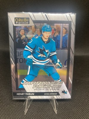 2023-24 O-Pee-Chee Platinum - Marquee Rookies Henry Thrun #265 Rainbow (RC)