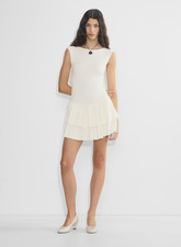 NEW Women Aritzia Wilfred GoodLux Bloomsbury dress Cream