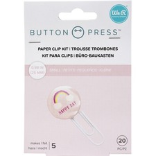 We R Button Press Paper Clip Backers-Makes 5
