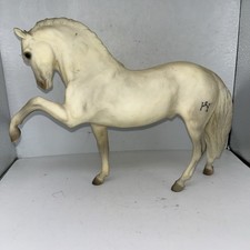 1978 Breyer Legionario Horse Andalusian White Alabaster Stallion Branded Spanish