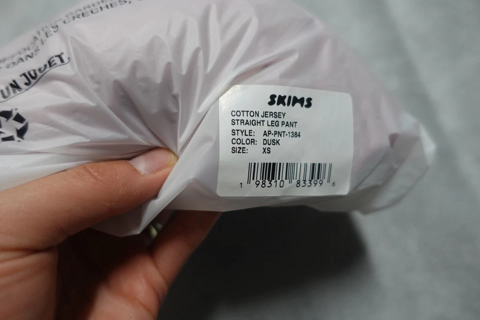 Pantalones Skims XS Dusk Algodón Jersey Pierna Recta AP-PNT-1384 NUEVOS CON ETIQUETAS Foto 4 de 4
