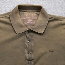 Lacoste Polo Shirt Mens 2 Small Brown Preppy Embroidered Logo Alligator Outdoor