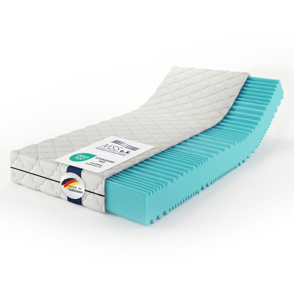 MSS Aqua Deluxe 7 Zonen Matratze ca 15 cm 2 Härtegrade H4 H5 Kaltschaum Komfort