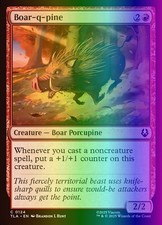 MTG Magic the Gathering Boar-q-pine (124/447) Avatar The Last Airbender NM FOIL