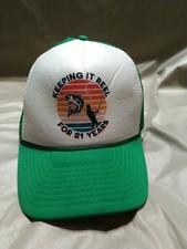 Nissin Vintage Snapback Trucker Hat Keeping It Reel Cap Made In USA