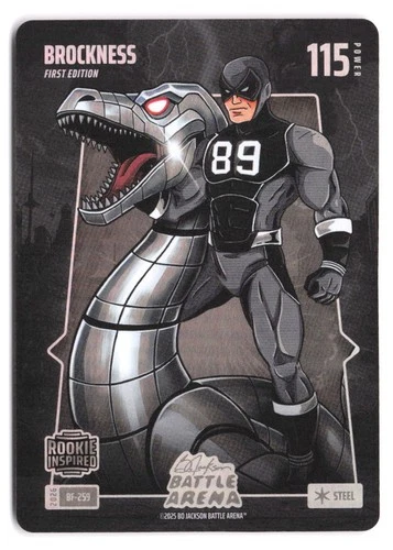 2026 Bo Jackson Battle Arena Brock Bowers BF-259 Brockness Steel Battlefoil RC