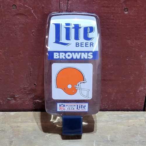 RARE Lite Beer Cleveland Browns NFL Helmet Draft Tap Handle Miller ?