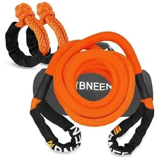 1"×30ft Kinetic Recovery Rope Kit, Tow Strap with Soft Shackles (1/2" X 22"), 