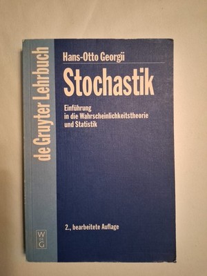 Hans-Otto Georgii Stochastik Einführung in die Wahrscheinlichkeitstheorie und St