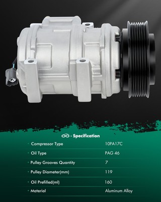 A/C AC Compressor For 1999-2004 Land Rover Range Rover Discovery 4.6L 4.0L