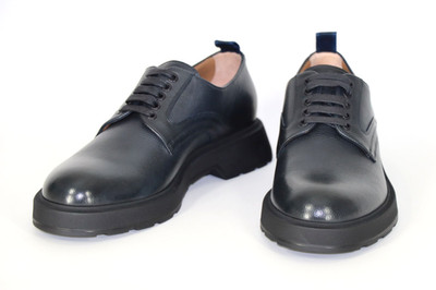 HUGO BOSS Schuhe, Mod. Gladwin_Derb_gr, Gr. 43 / UK 9, Made in Italy, Dark Blue