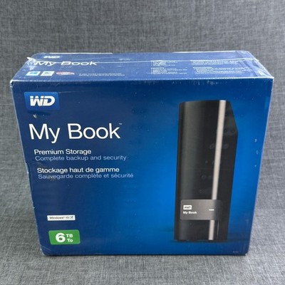 WD My Book Premium Storage 6TB USB 3.0 External Hard Drive WDBFJK0060HBK-NESN