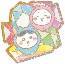 Bandai Chiikawa Glitter Gummy Sticker Set Kids Toy Charming Collectible used