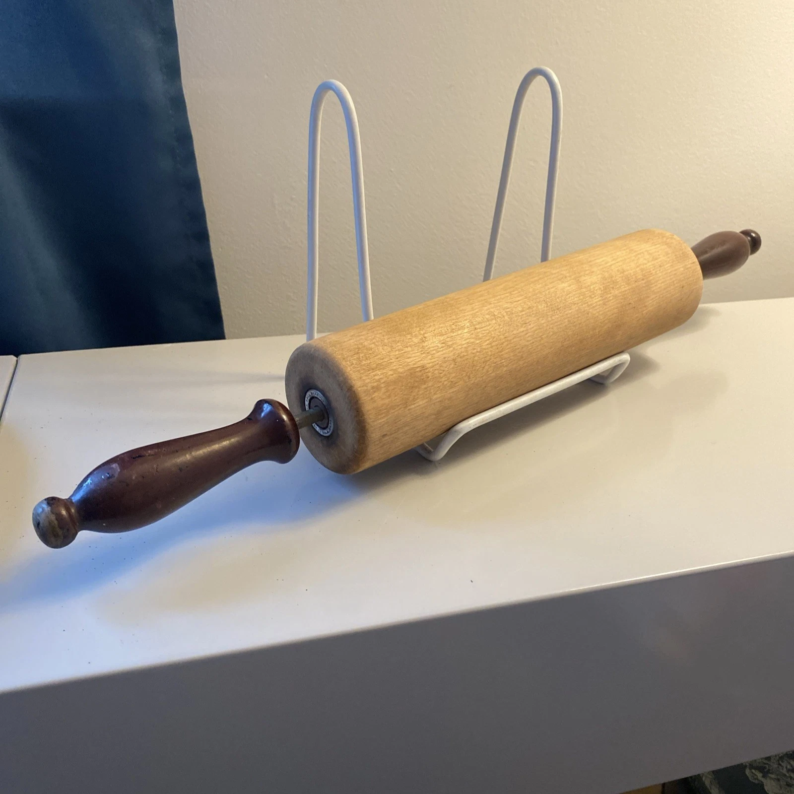 Antique Rolling Pin Nice Ball Bearings