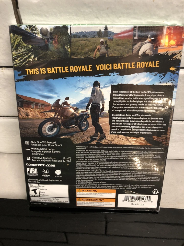 BattleGrounds Playerunknown’s Xbox One Game Preview Edition Sealed New - Image 2 of 3