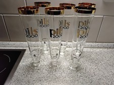 6 x Pils 2000 Biergläser, je 0,3 L - Dortmunder Union