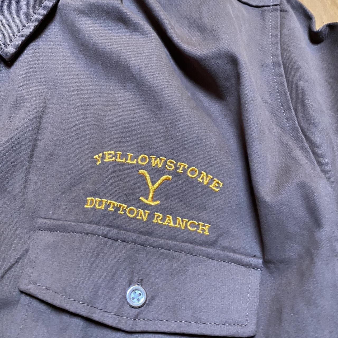 Yellowstone Dutton Ranch Button-Up Work Shirt Lon… - image 4