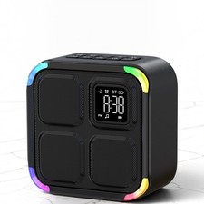 White Noise Machine 30 Soothing Sounds Bluetooth Speaker Alarm Clock Night Light