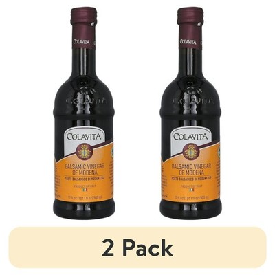 2 pack Colavita Balsamic Vinegar of Modena IGP, 17 Fluid Ounce Bottle.