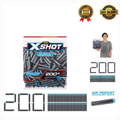200 Foam Dart Refill Pack - X-Shot Air Pocket Technology for Exciting Battles!