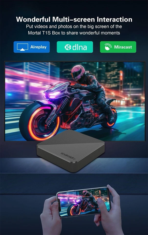 Android TV Box 16GB 2GB RAM and 5G Wifi + Voice Assistant - Imagen 3 de 4