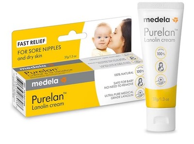 (7) Medela Purelan Lanolin Nipple Cream, Fast Relief for Sore Nipples & Dry Skin