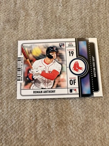 2026 Topps Series 1 Roman Anthony Big Ticket Player Rookie Card #BTP-23