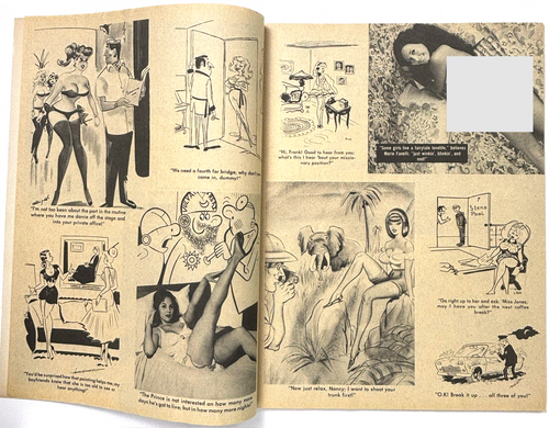 POPULAR CARTOON Magazine (Jan 1974) FAWN FAUROTE Uschi Digard Vintage Pinup VG - Picture 3 of 8