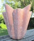 Shawnee Pottery Tiara Vase Cameo Pink W/ White Splatter 6.5” 3505