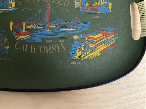 Vassoio souvenir San Francisco, California Made Japan metà secolo da bar - Foto 6 di 14