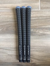 New 3 Golf Pride Taylormade Z-Grip Standard Grips Black Blue Cap