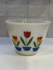 Vintage Anchor Hocking Fire King Tulip Ivory Grease Jar without Lid