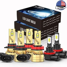 For Mazda 6 2014-2017 6pcs Led Headlight High Low Fog Light Bulb Kit 6500k For Mazda 6 2014-2017 6pcs Led Headlight High Low Fog Light Bulb Kit 6500k