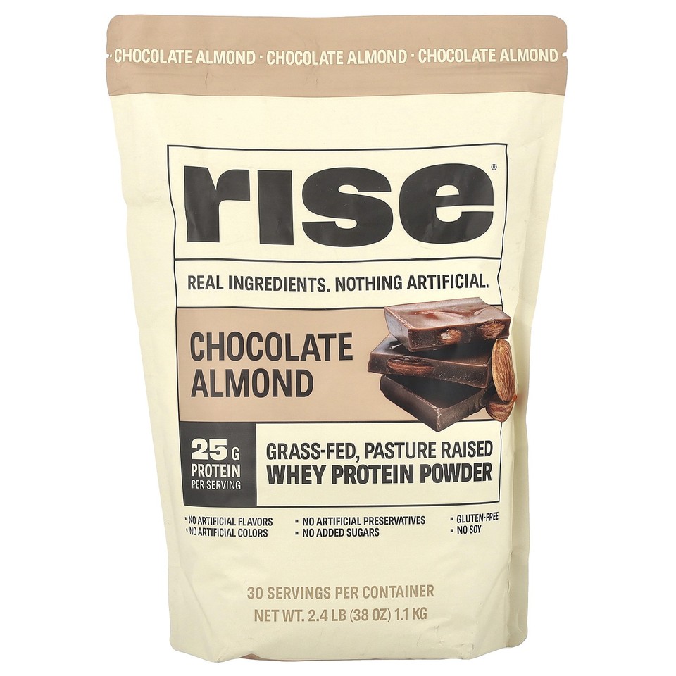Whey Protein Powder, Chocolate Almond, 2.4 lb (1.1 kg)