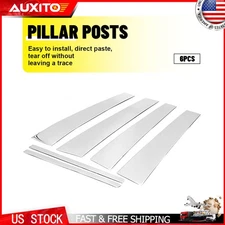 Stainless Steel Chrome Pillar Posts 6PC Door Trim FOR Honda Accord 4DR 2008-2012