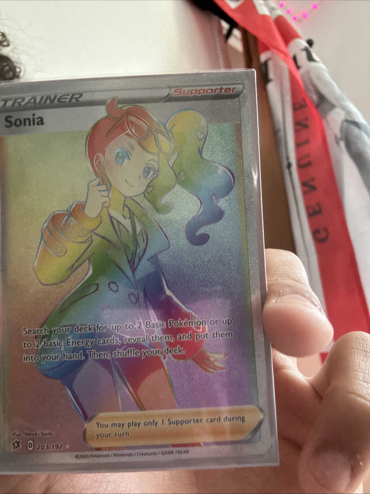 Sonia (Secret) 203/192 Swsh02: Rebel Clash Holo