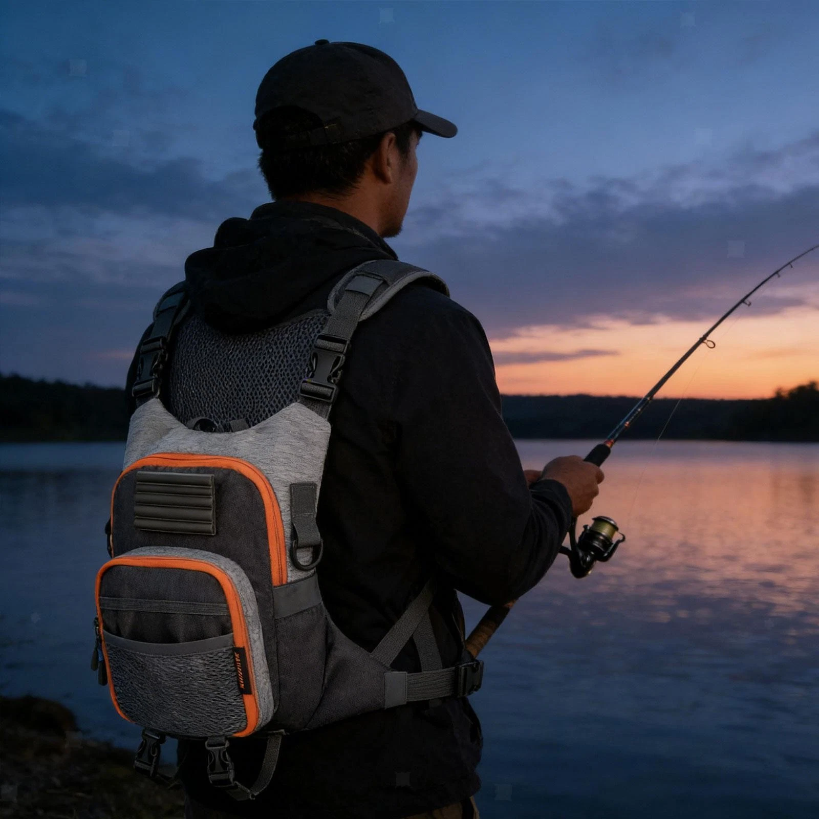 Fly Fishing Pack Fly Fishing Chest Pack Breathable Waterproof Multifunction