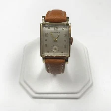 d359 Vintage Bulova USA 17Jewels 10K Gold Filled Mechanical Men's Wrist Watch