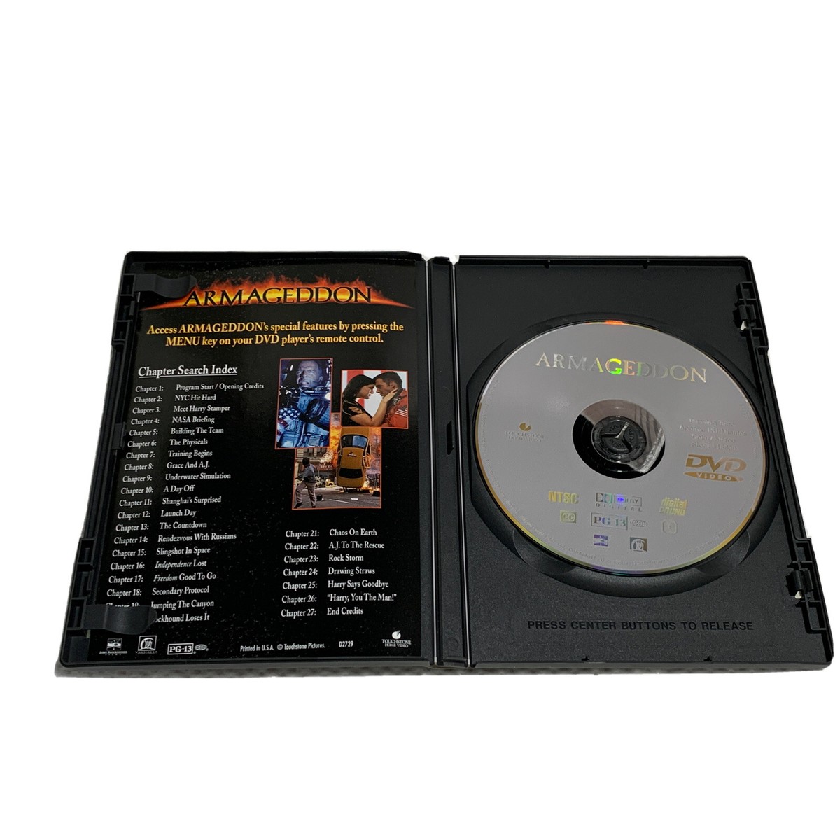 Armageddon DVD Movie Widescreen Bruce Willis Billy Bob