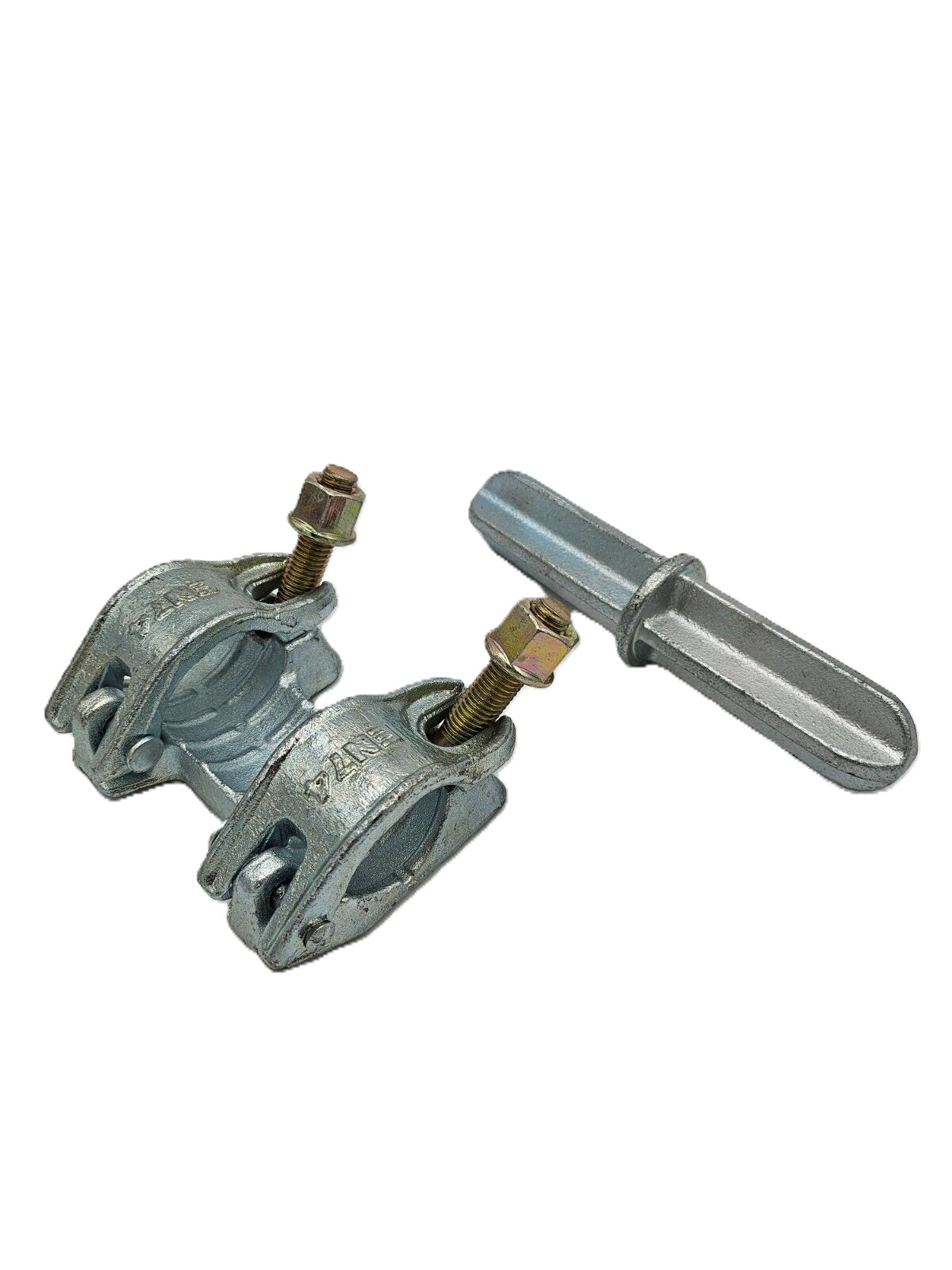Rohrverbinder, Zentrierbolzen mit Zugkupplung, Stoßkupplung SW 22 , 48,3 mm