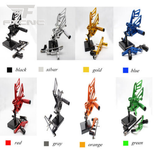 CNC Black Adjustable Rearsets Footrests For Honda CBR 1000 RR 2008-2016 GP shift - Picture 5 of 10