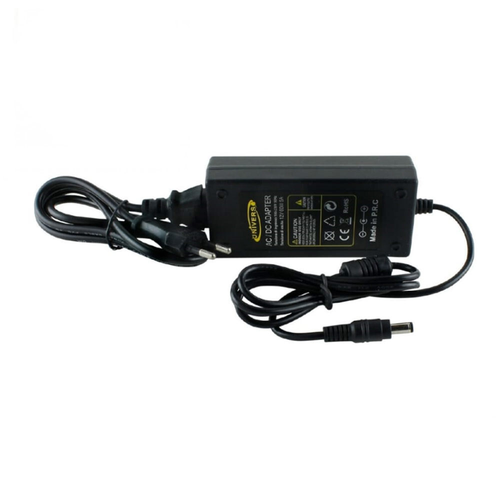 Alimentatore 12V 5A Stabilizzato - Per Strisce LED, Telecamere, DVR E Altri Dispositivi Elettronici Trasformatore LED 12V - Foto 9