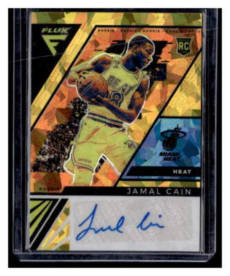 JAMAL CAIN 2022 PANINI FLUX ROOKIE SIGNATURES GOLD AUTOGRAPH /10