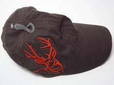 Dri Duck Hat Wildlife Series Cap Buck Deer Hunting Brown Orange