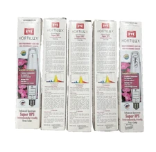 Hortilux Super HPS Grow 1000-Watt Bulb Lamp for Digital Ballast LOT OF 5 Tested