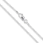 Sterling Silver Rolo Link Chain Italian Round Necklace Solid 925 Italy New 1.8mm
